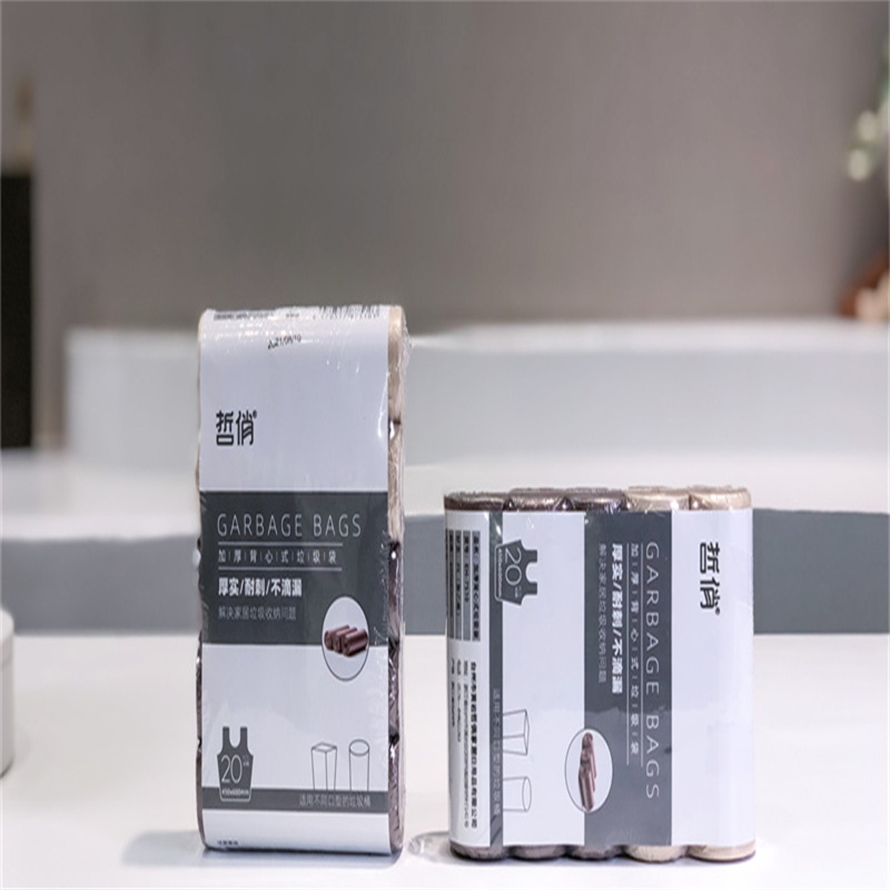 哲俏ZQ-7510加厚背心式垃圾袋5卷*24个*45*60cm/组高清大图