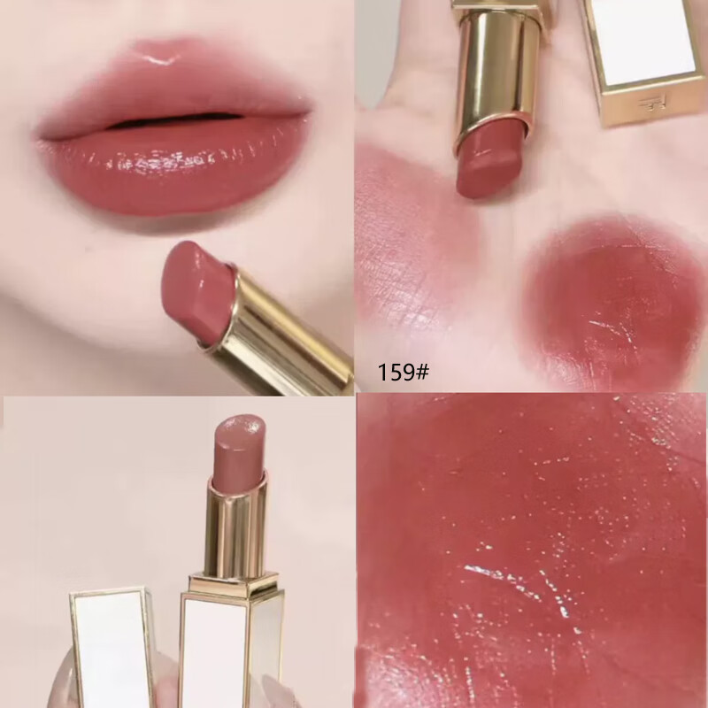 Tom Ford汤姆福特 TF口红 TF黑白金极细管口红3.3g 白金细管#159影中人灰粉玫瑰/色高清大图
