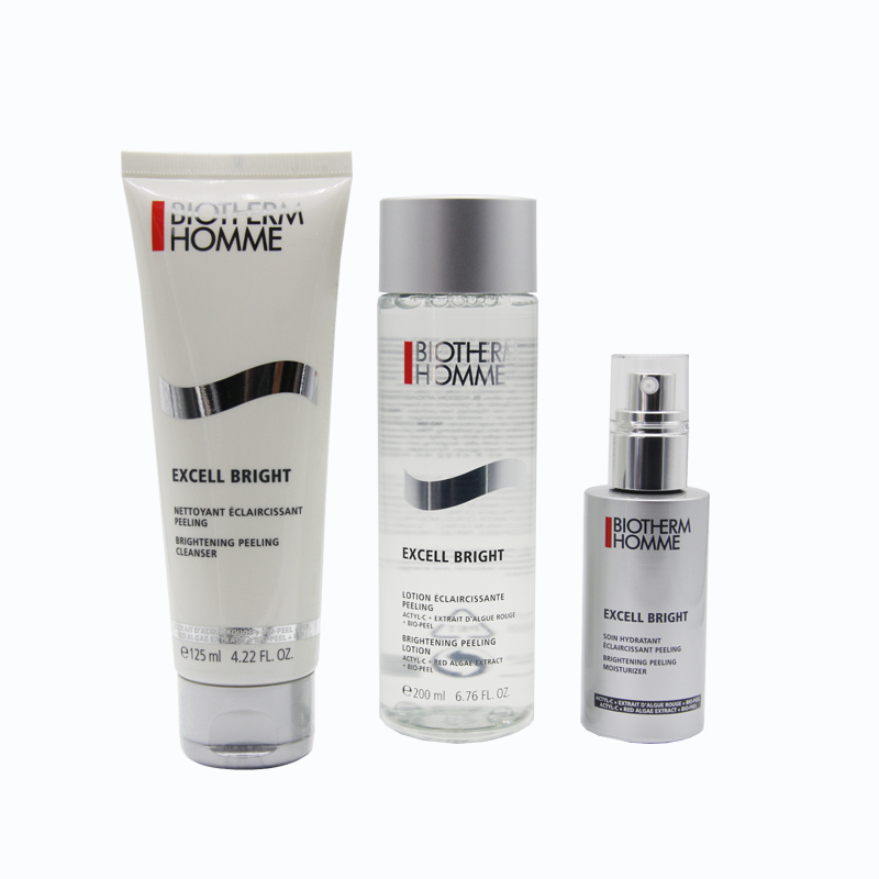 Biotherm碧欧泉男士亮肤三件套装(洁面膏125ml+爽肤水200ml+精华霜50ml)