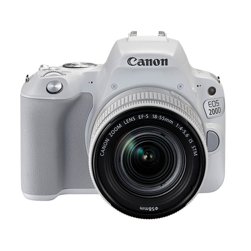 佳能(Canon)迷你单反EOS 200D(18-55)白色数码相机单反单镜头套装 约2420万像素高清大图
