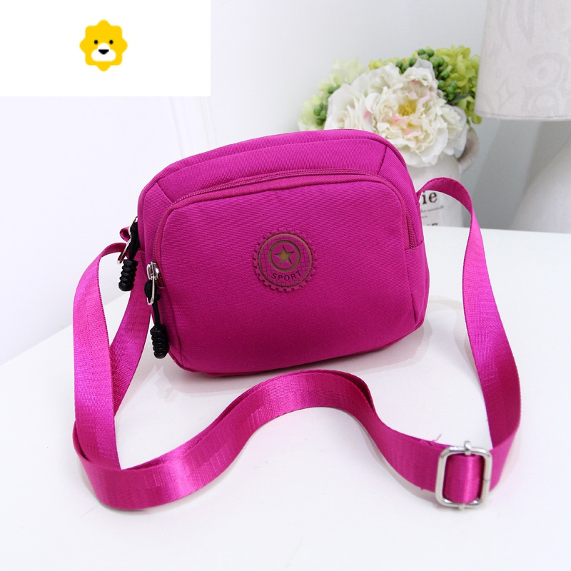 fenghou妈妈包斜挎包中老年女包斜跨婆婆帆布尼龙奶奶买菜手机零钱包