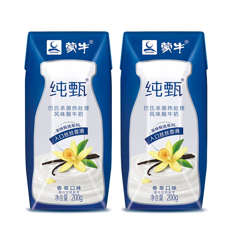 蒙牛 纯甄 酸牛奶 香草味200g*16盒