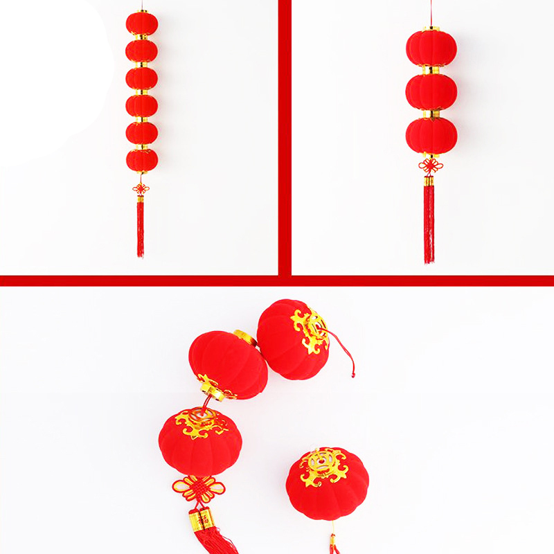 铁迅植绒小灯笼串X30 串高清大图