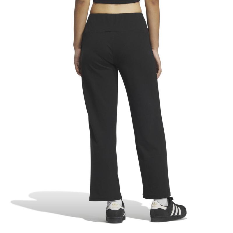 Adidas/阿迪达斯女士宽松运动休闲百搭黑色阔腿拼接连帽长裤