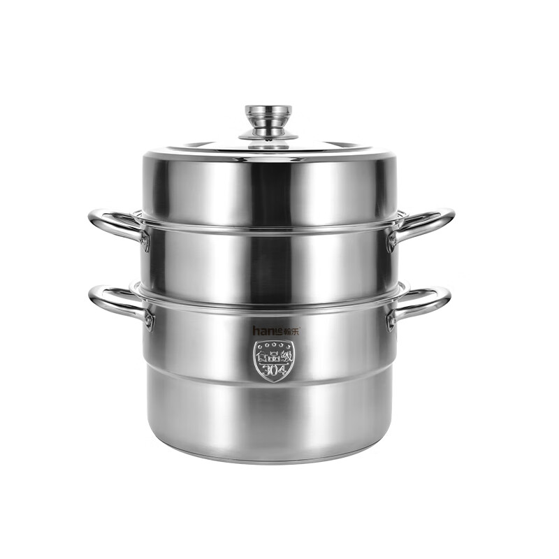 翰乐 HL-RC01 304食品级复合底蒸锅 32cm