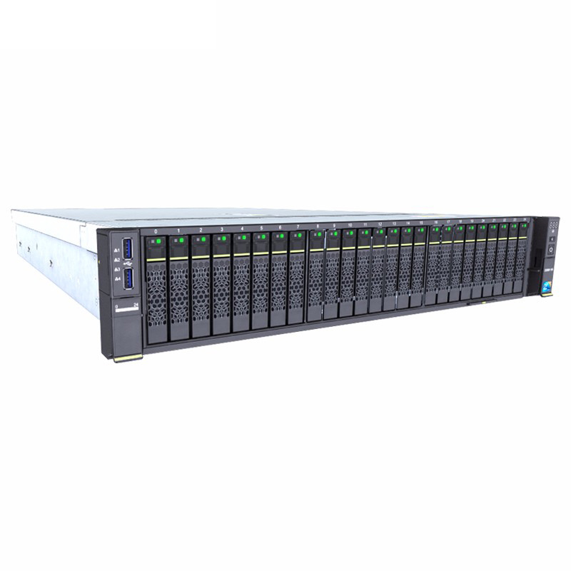 华为超聚变2288HV5服务器(2颗银牌4210R-10核2.4主频/128G内存/8块4T硬盘/Raid5/双口千兆