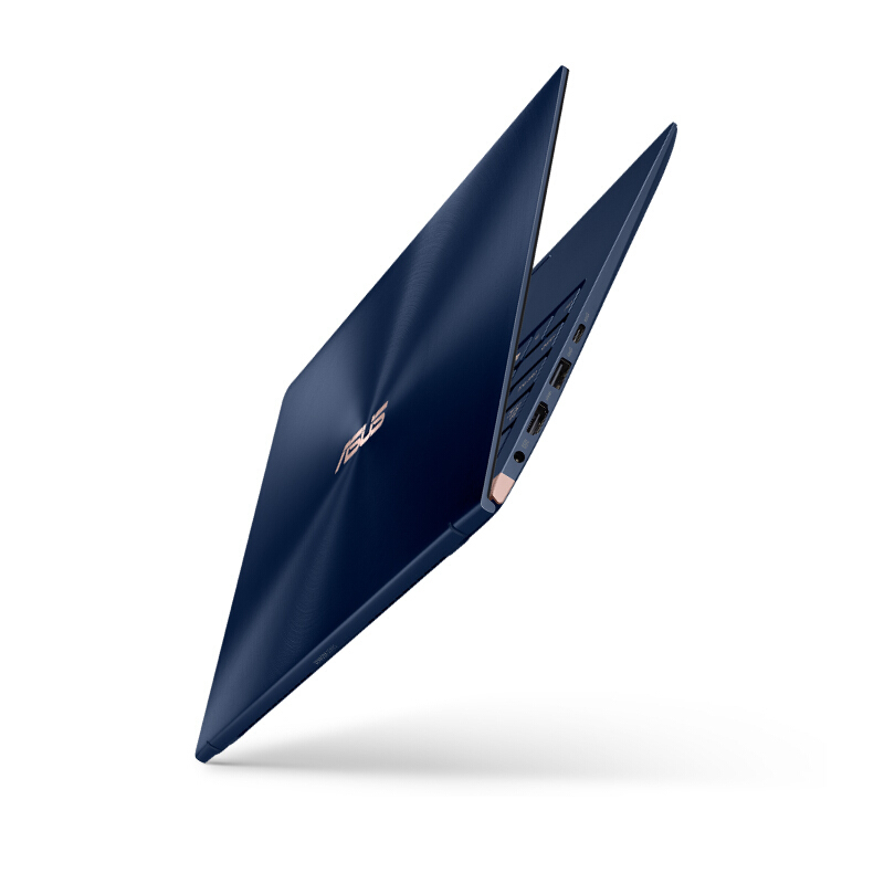 华硕(ASUS) 灵耀2代 Deluxe14 14英寸合金机身轻薄本游戏笔记本电脑(四核i5-8265U 8G 512GBSSD MX150 2G独显 IPS)尊爵蓝/银色