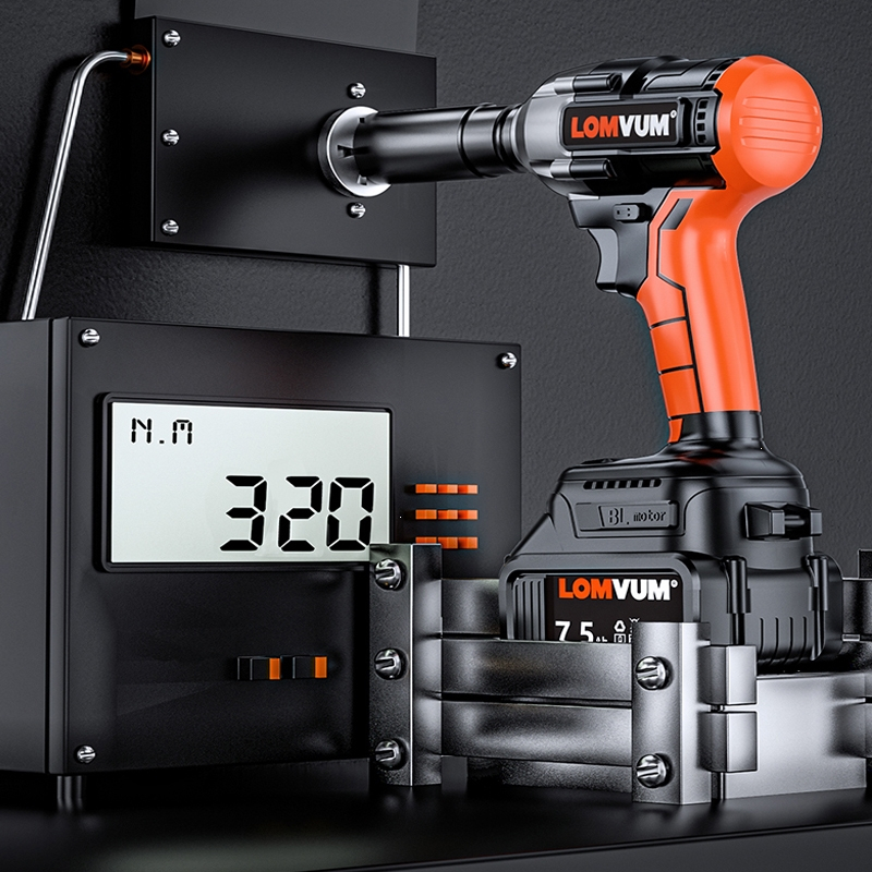 龙韵longyun无刷电动扳手大扭力架子工冲击板手轮胎汽修工具锂电充电