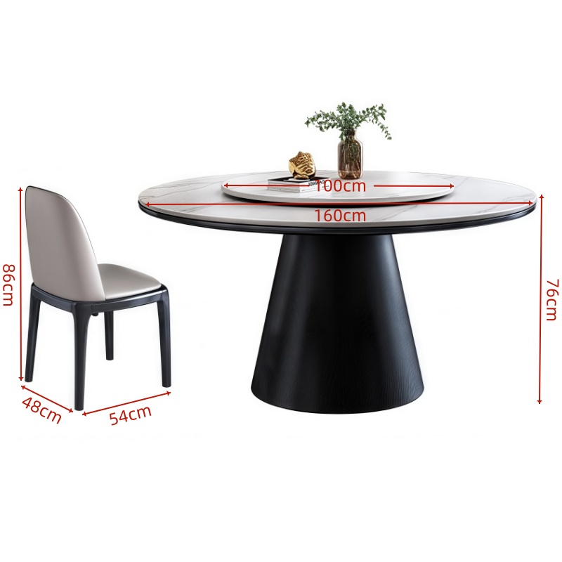 豫龙都 圆餐桌 一桌十椅 套高清大图