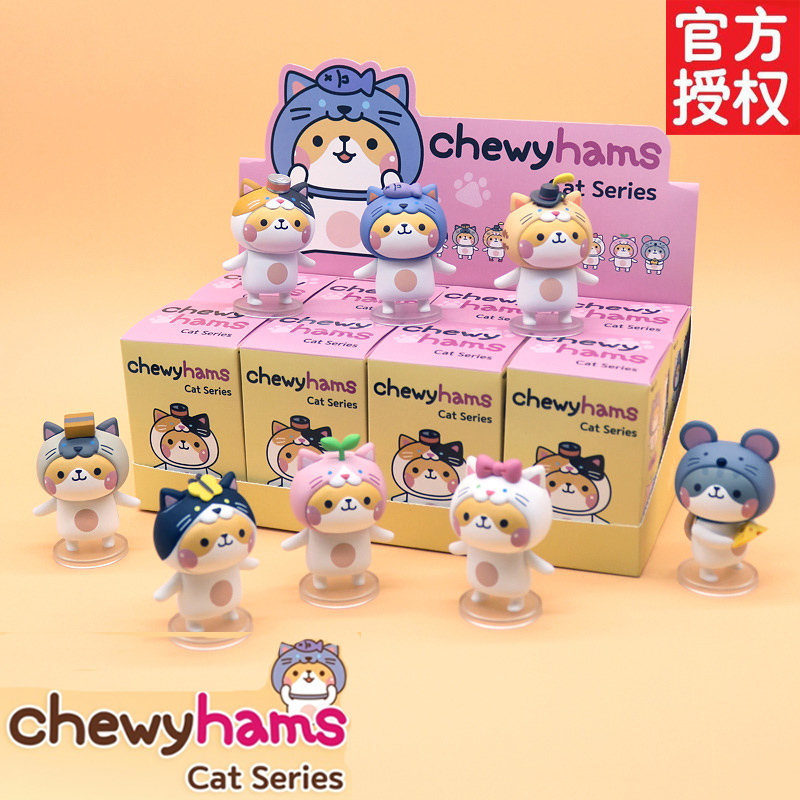 正版汉斯猫盲盒宇宙汉斯圆滚滚喵星人萌猫咪创意盲袋潮玩手办汉斯猫