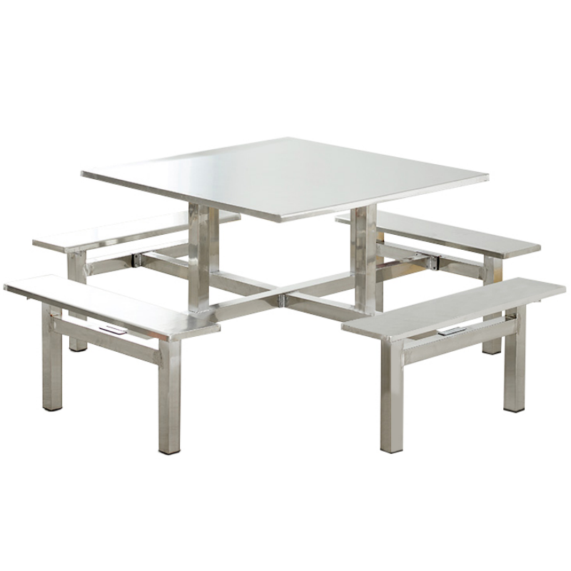 铭思达不锈钢餐桌四人位套高清大图