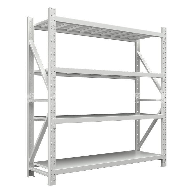 鑫星奈XXN4010320 仓储货架库房置物架重型货架灰白色主架2000*600*2000mm/300kg