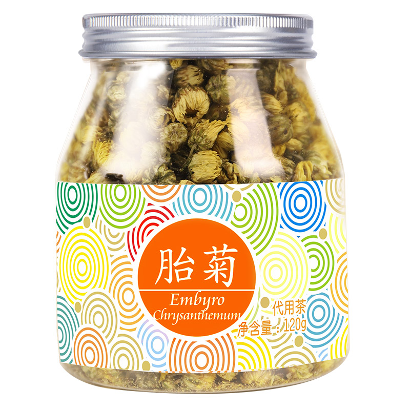 虎标胎菊120g 菊花茶 胎菊花草茶 花茶 菊花茶 桐乡胎菊 杭白菊高清大图