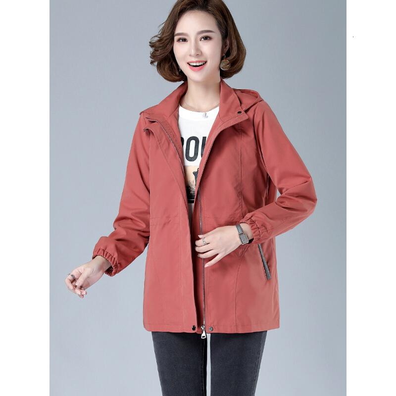 迪鲁奥(DILUAO)40岁50岁妈妈穿的衣服女士短外套季2021年新款妈妈装风衣夹克四五十岁穿的秋装外套高清大图