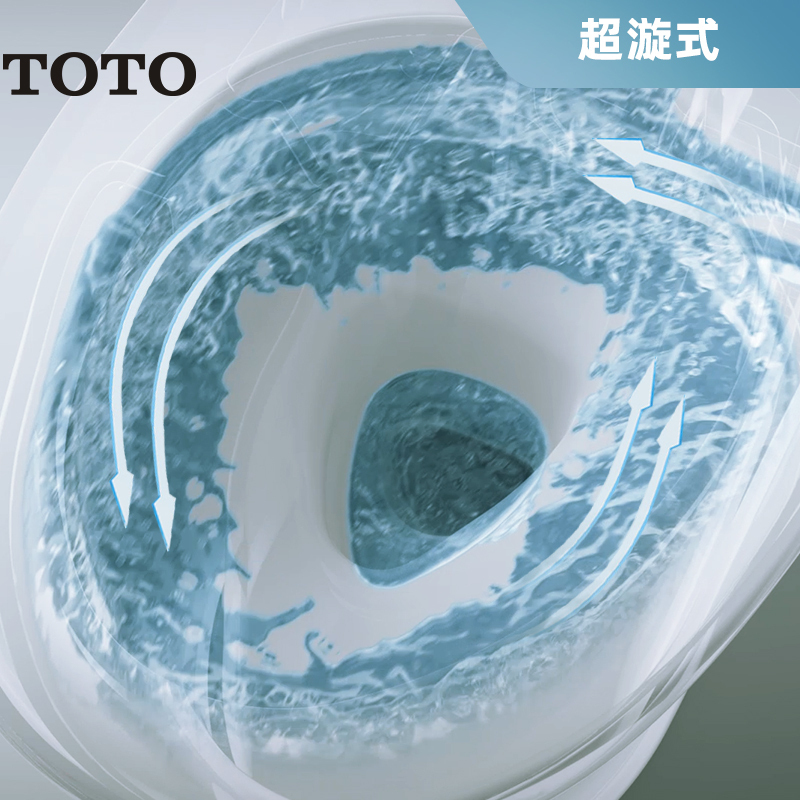 TOTO卫浴新品直冲马桶智洁无棱内壁冲落式冲洗节水坐便器升级款CW802EB(04-B)高清大图