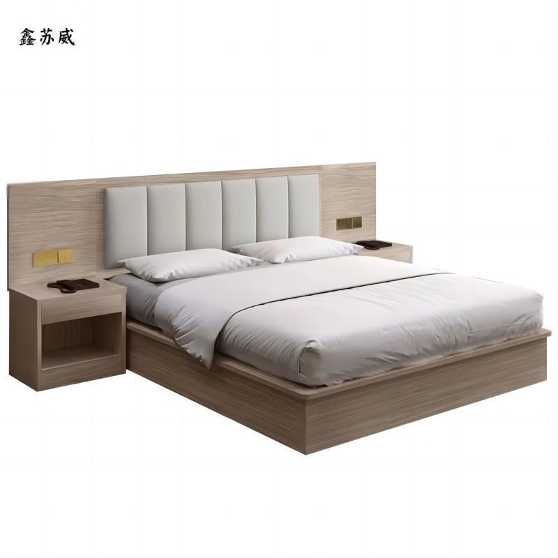 鑫苏威定制实木床SM20 XSW-SM-D01Ⅱ组高清大图