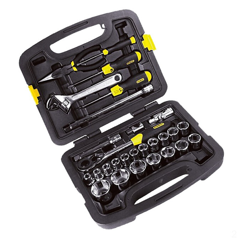 史丹利stanley28件套综合性套装棘轮扳手套筒活动扳手汽修工具9193822