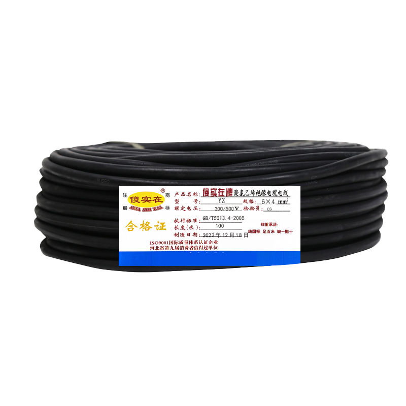 傻实在 橡套软电缆 YZ 6*4mm² 米