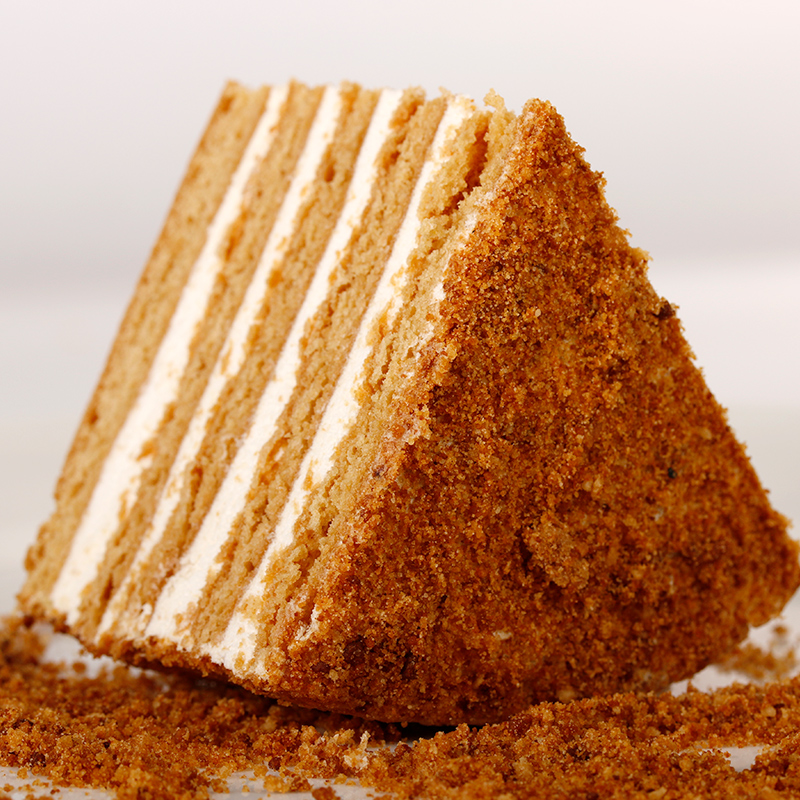 双山俄罗斯进口提拉米苏千层蛋糕1kg 原味+可可味各1份 早餐点心软糯糕点