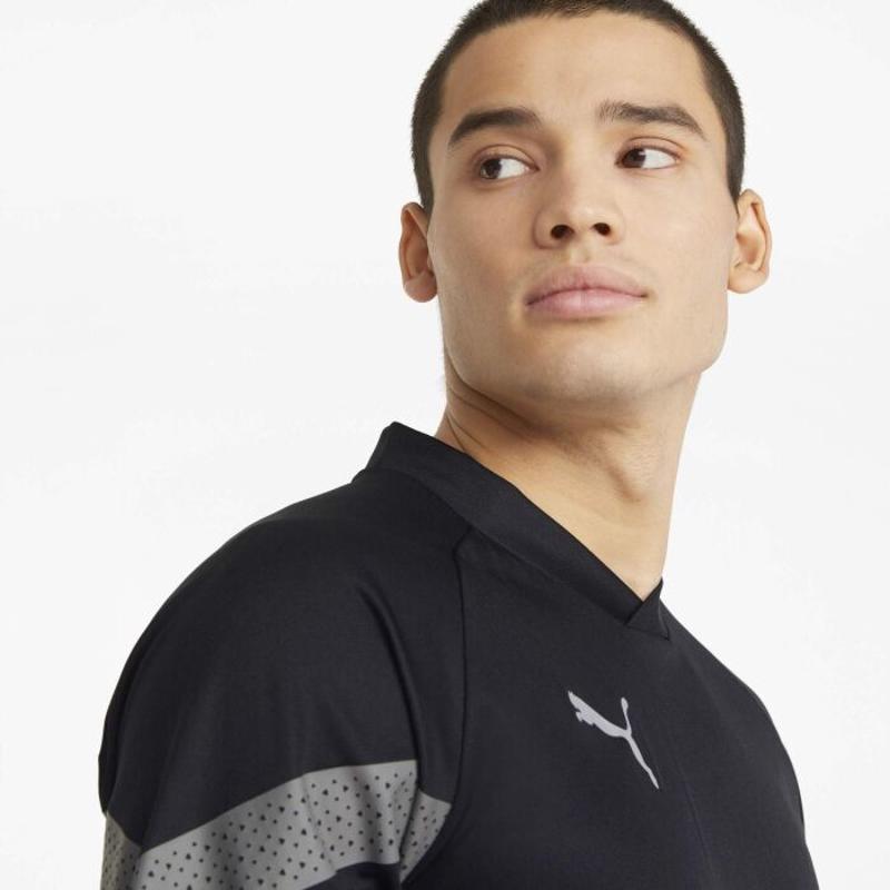 彪马(Puma)PUMA男士修身训练套装短袖运动T恤透气速干比赛球衣