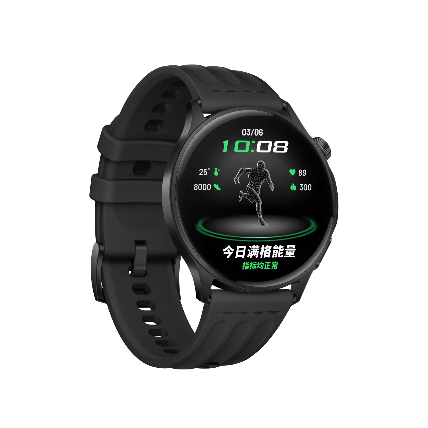 OPPO手表 Watch S OWW262 竞速黑 CN高清大图