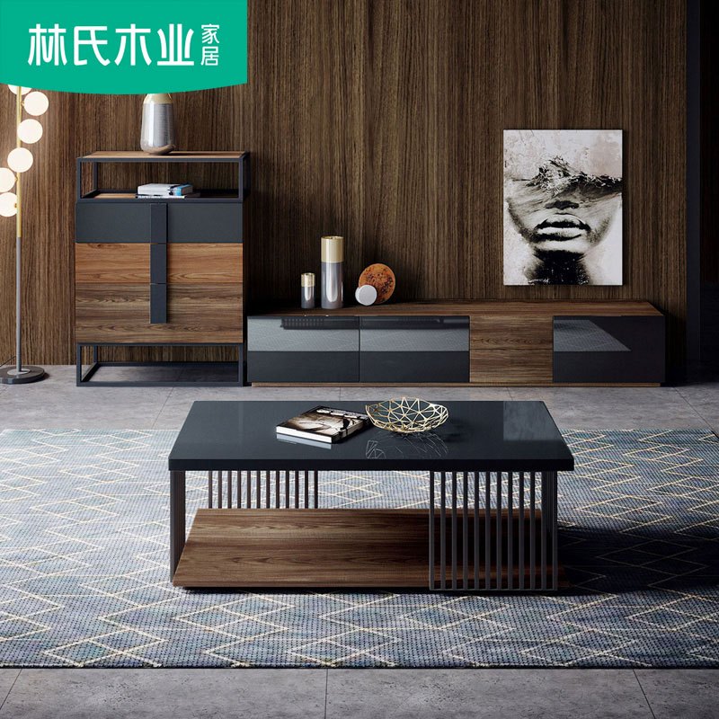 小户型创意时尚落地电视柜组装地柜简约现代客厅超窄储物桌子DY1M
