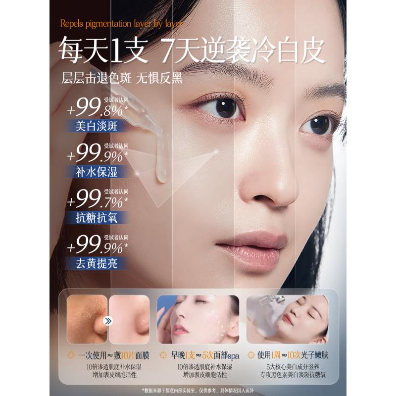 儒意逆光肌秘美白保湿精华液1ml×30支高清大图