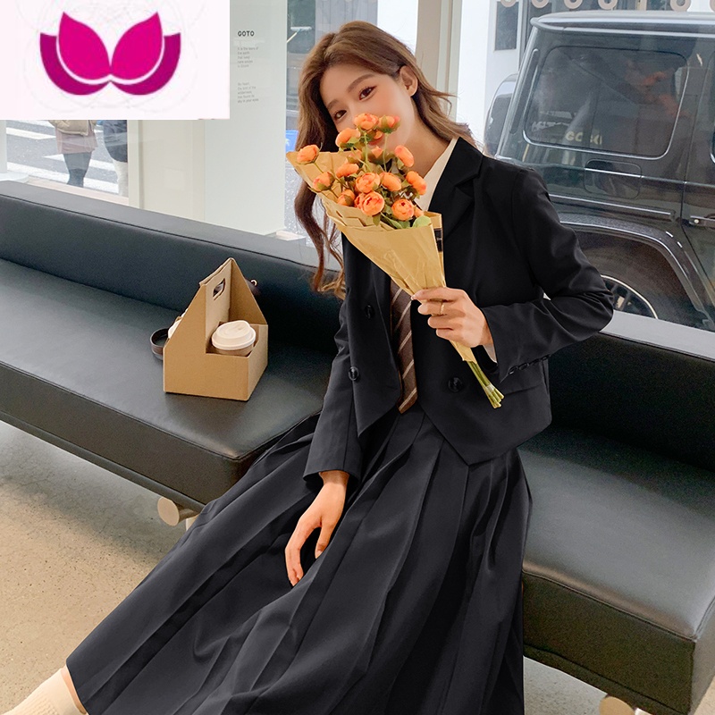 七斓学院风西装套装裙2023新款网红炸街时尚JK制服西服外套女高清大图