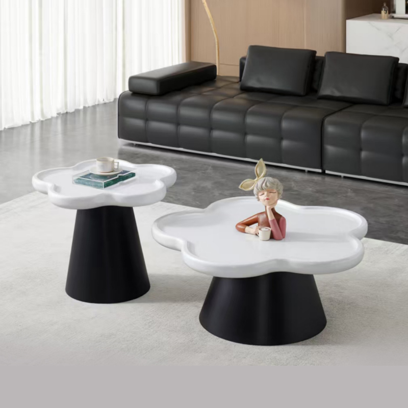 沃灏 茶几组合（主几：850*850*400 边几：600*600*510）高清大图