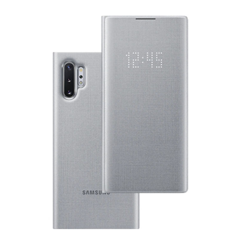 三星Galaxy Note10原装智能led保护套 note10+5G智能休眠免翻盖手机壳全包防摔手机套皮套