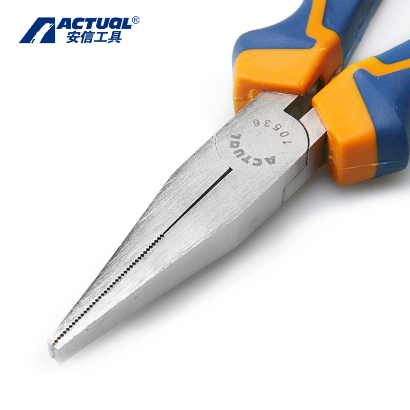安信(ACTUAL) 扁嘴钳 6“160MM(10536) 把高清大图