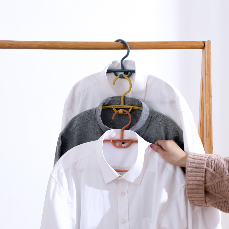 述物初心无痕衣架防滑衣挂衣卧室加粗衣服架成人晾衣架家用衣撑塑料衣架子