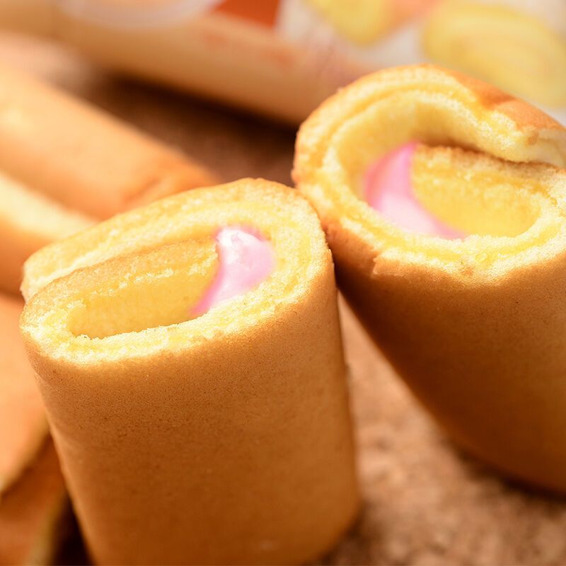 盼盼香蕉味瑞士卷240g早餐糕点夹心点心面包零食小吃高清大图