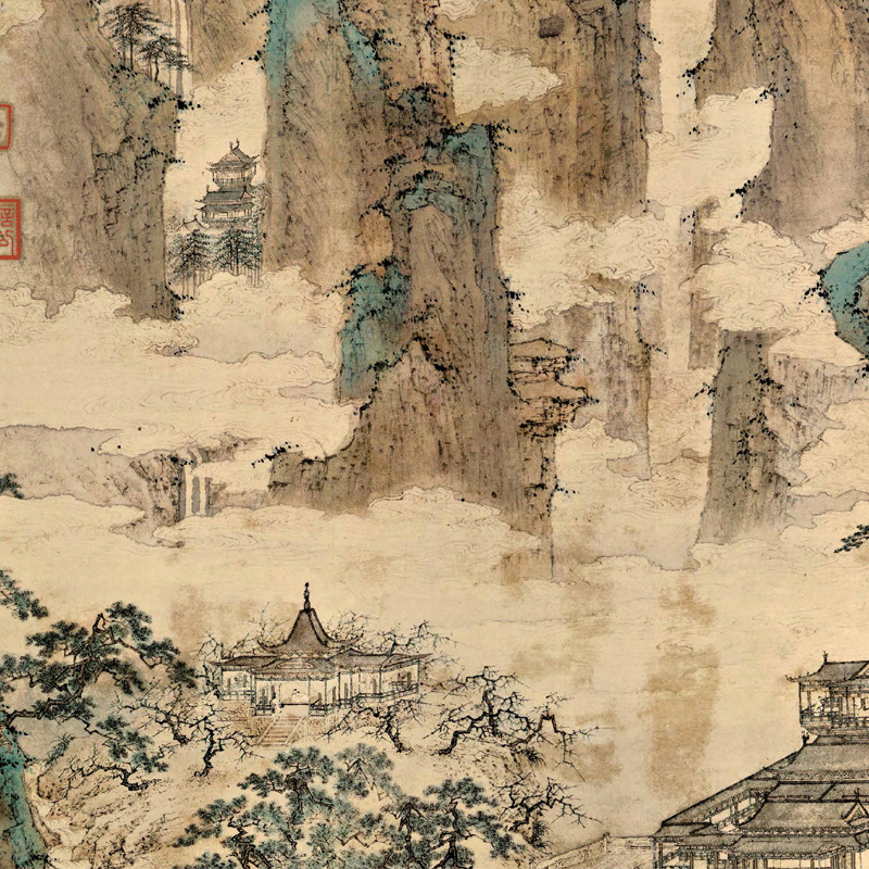 [正版]5册中国画教学大图临摹范本 明 仇英 安徽美术出版社高清大图