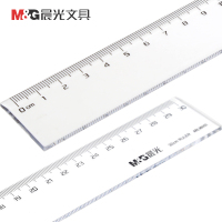 晨光(M&G) ARL96005 直尺 学生透明 30cm尺子 办公绘图制图测量尺子 5把/组 单组价格 5组起订