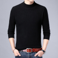 免费试穿冬装山羊绒衫男加厚鄂尔多斯市中年爸爸装毛衣冬季内搭打底羊毛衫品牌毛衣男商务休闲大码 180/96A 13012黑色