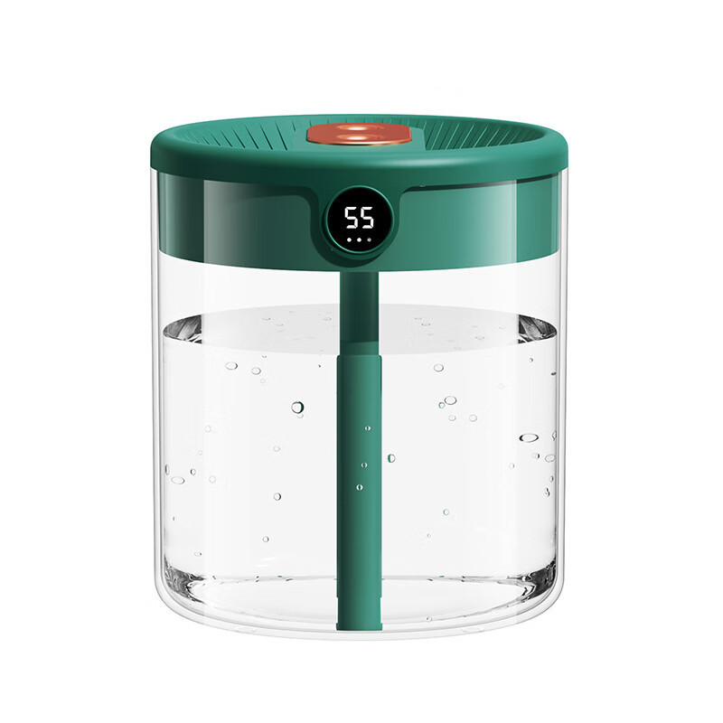 对伴新款2L双喷加湿器usb大容量家用静音卧室办公室数显加湿器批发