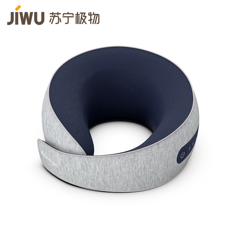 苏宁极物×御小兔ubunnys 颈部按摩枕 颈椎按摩器热敷物理揉捏 语音提示使用便捷 力度调节 磁吸U-ONE