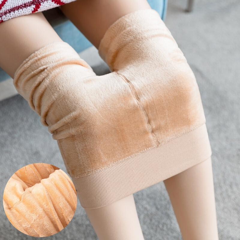 2018秋冬新款一体加厚连裤袜加绒连脚打底裤无缝连袜裤女保暖裤