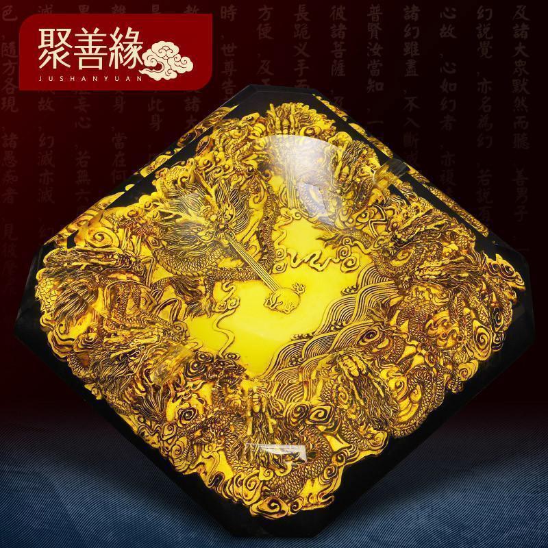 九龙烟灰缸摆件浮创意办公室办公桌摆件会议商务礼品_146