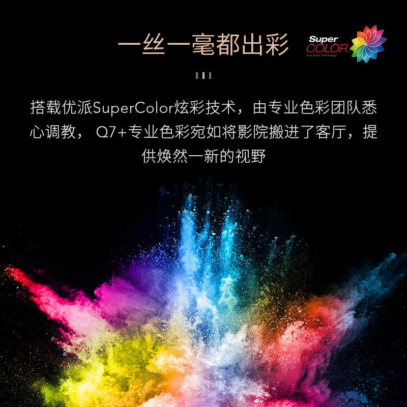 优派 Q7Pro 投影仪家用 投影机 智能电视 无屏电视 客厅卧室家庭影院 手机同屏 投影仪(1080P 中置镜头 JBL音响 MEMC)