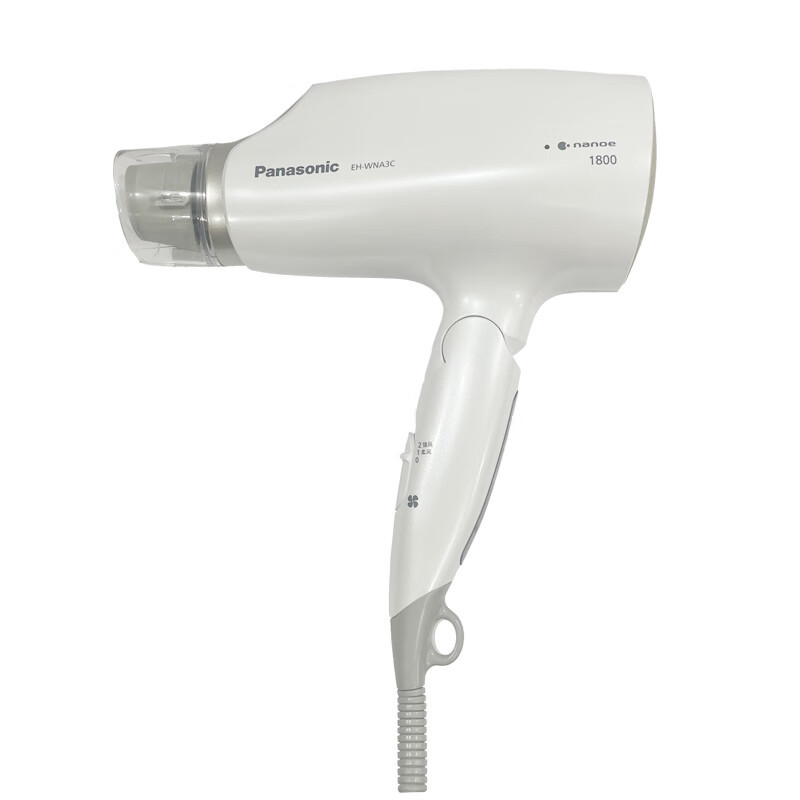 松下(Panasonic)电吹风EH-WNA3C-W白色家用纳米水离子护发高速大风力速干折叠便携吹风筒大功率吹风机高清大图