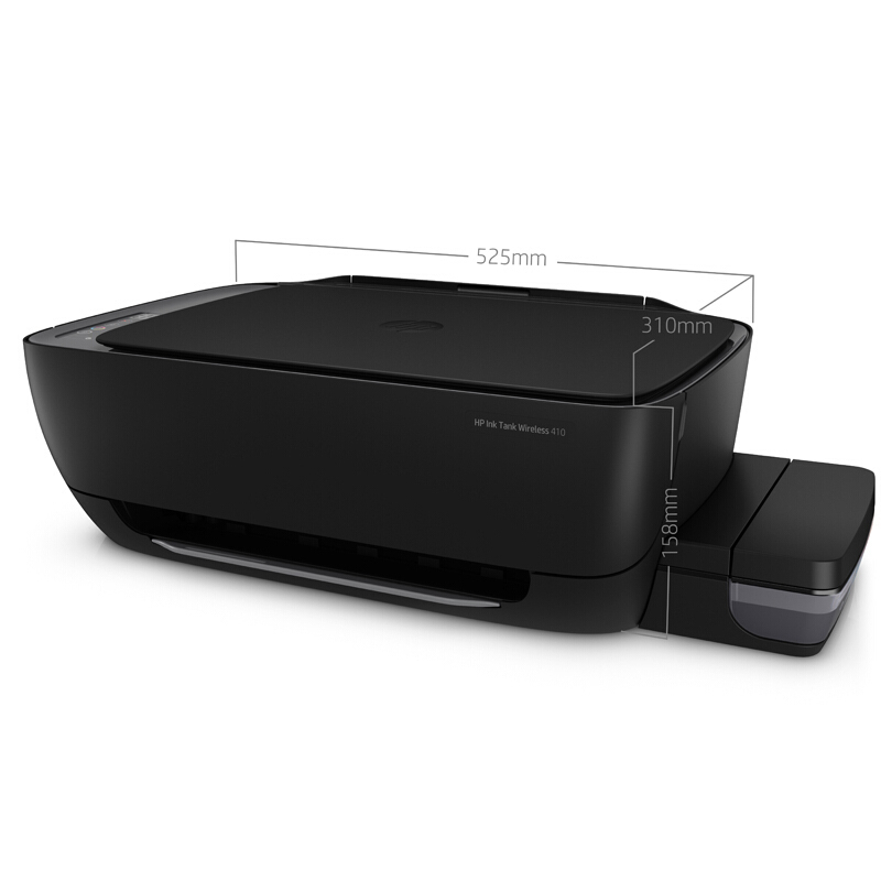 惠普hp410彩色喷墨照片打印机一体机原装连供墨仓式加墨打印彩色照片