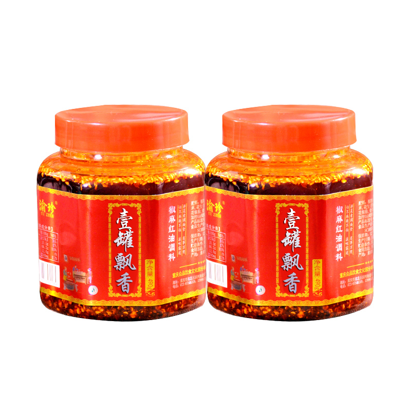 一罐飘香重庆小面调料490gx2瓶装红油老麻抄手凉拌菜调料油泼辣子