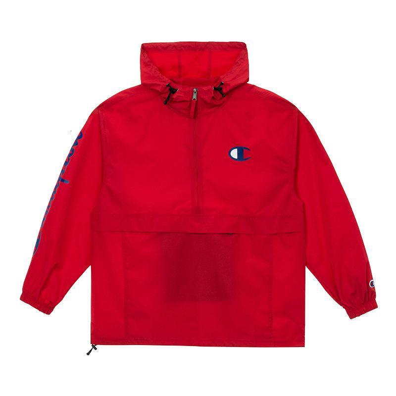champion冠军2020新款男式印花大clogo轻薄便携夹克情侣男女同款
