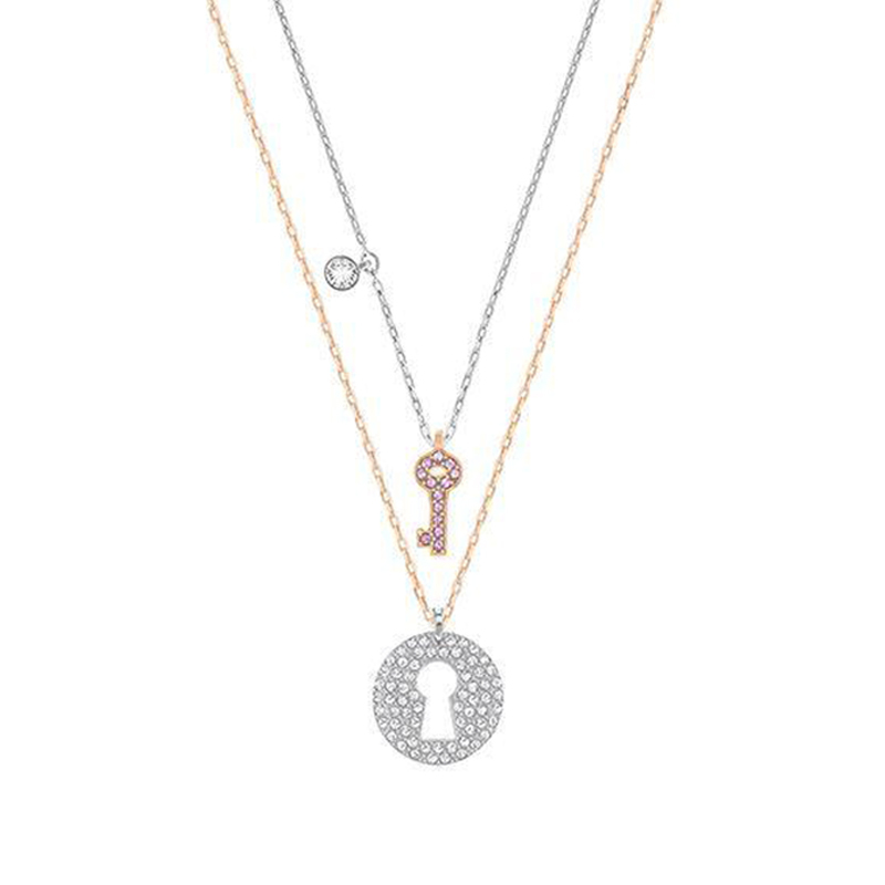 SWAROVSKI 施华洛世奇 CrystalWishesKey人造水晶女士吊坠项链套装项饰5272240