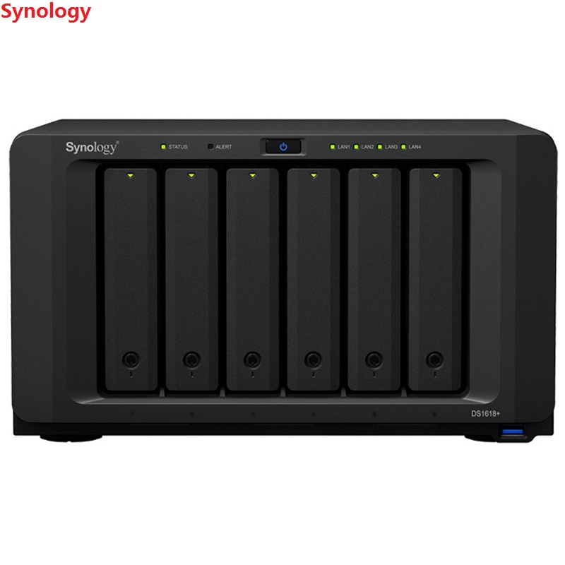 群晖(Synology)DS1621+6盘位四核心NAS网络存储服务器(无内置SATA硬盘)千兆端口不规则体