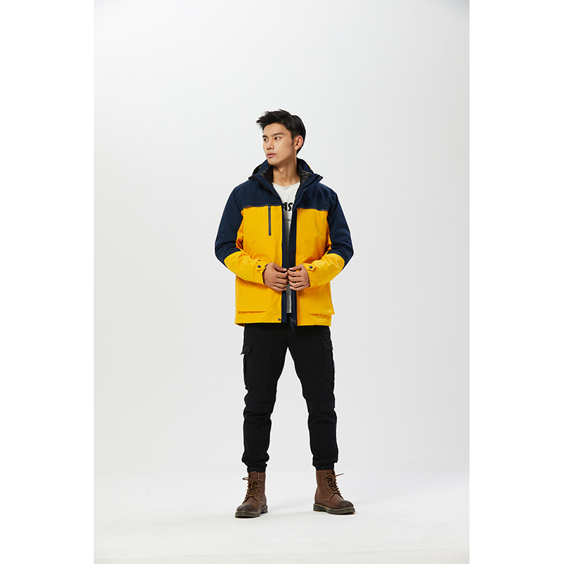 京嘉(JINGJIA) 防寒保暖拼色羽绒衣 情侣款羽绒服