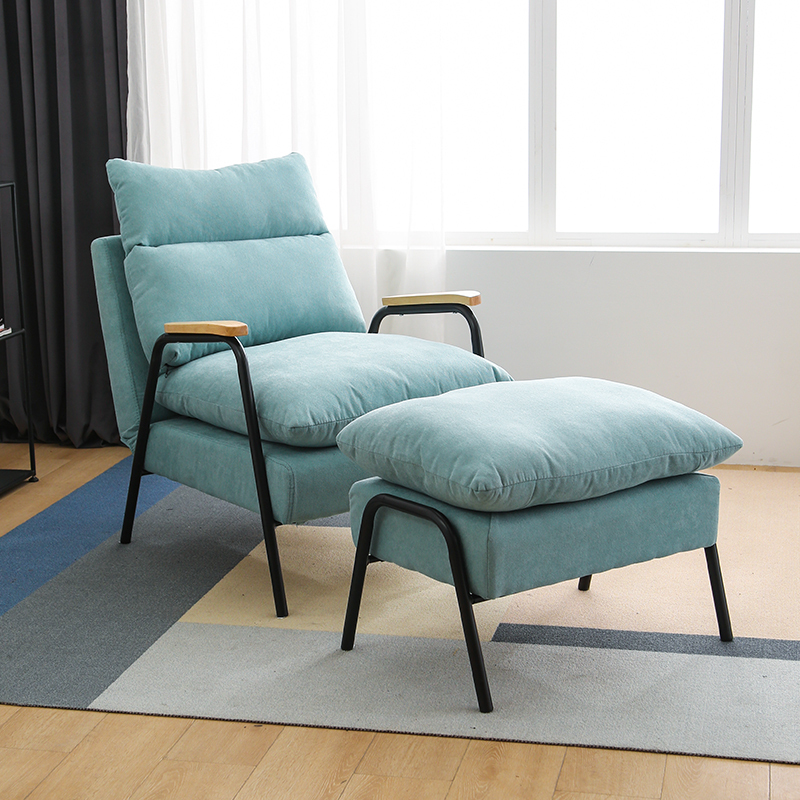 寻木匠懒人沙发榻榻米卧室小沙发单人沙发阳台休闲靠背椅折叠躺椅网红