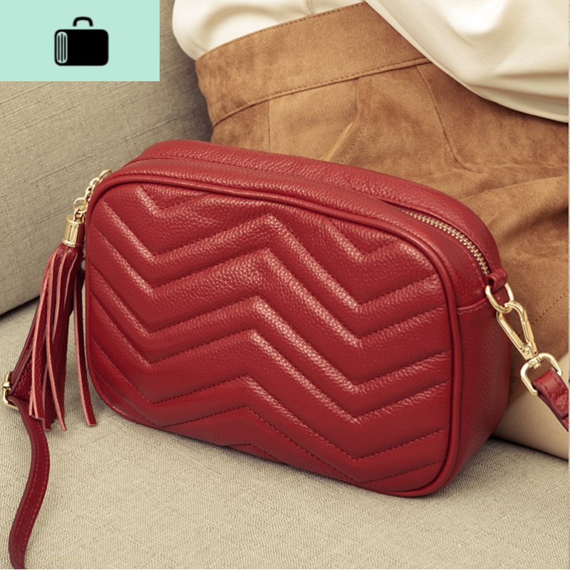 斜背包女韩版2020新款潮皮斜跨包女小包时尚流苏软皮单肩斜挎包NEW LAKE女斜挎包